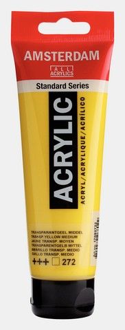 AMSTERDAM ACRYLIC COLOR 120ML TRANSPARENT YELLOW MED