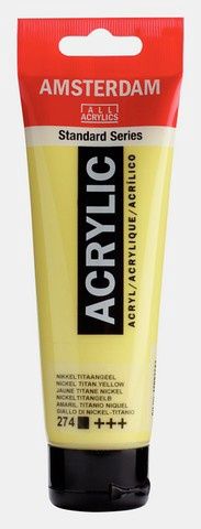 AMSTERDAM ACRYLIC COLOR 120ML NICKEL TITANIUM YELLOW
