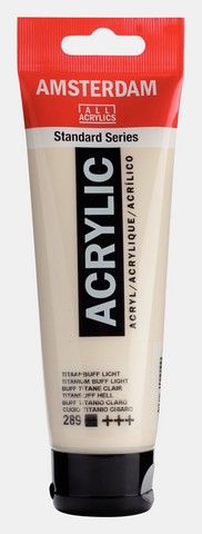 AMSTERDAM ACRYLIC COLOR 120ML TITANIUM BUFF LIGHT