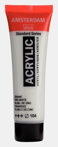 AMSTERDAM STANDARD ACRYLIC 20ML ZINC WHITE
