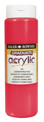 GRADUATE 500ML CAD RED H