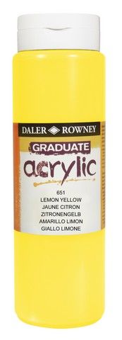 GRADUATE 500ML LMN YLLW
