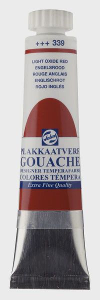 TALENS GOUACHE LIGHT OXIDE RED 20ML