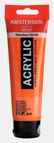 AMSTERDAM ACRYLIC COLOR 120ML AZO ORANGE