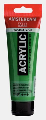 AMSTERDAM ACRYLIC COLOR 120ML PERMANENT GREEN LIGHT