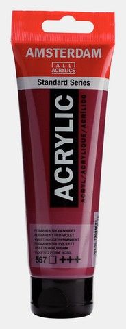 AMSTERDAM ACRYLIC COLOR 120ML PERMANENT RED VIOLET