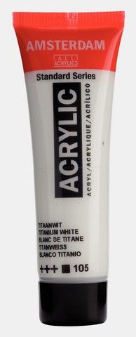 AMSTERDAM STANDARD ACRYLIC 20ML TITANIUM WHITE