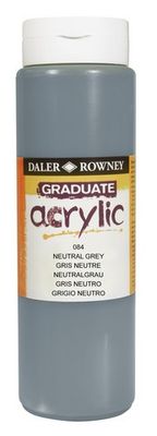 GRADUATE 500ML NEUT GREY
