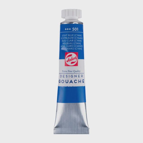 TALENS GOUACHE LIGHT BLUE CYAN 20ML