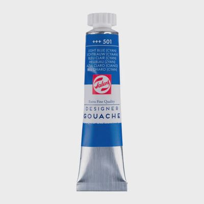 GOUACHE LIGHT BLUE CYAN