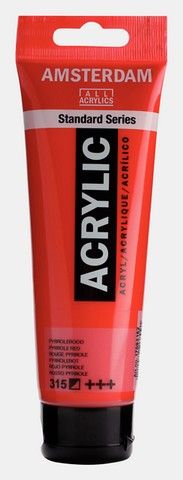 AMSTERDAM ACRYLIC COLOR 120ML PYRROLE RED