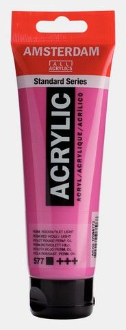 AMSTERDAM ACRYLIC COLOR 120ML PERMANENT RED VIOLET LIGHT