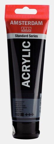 AMSTERDAM ACRYLIC COLOR 120ML LAMP BLACK