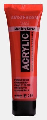 AMSTERDAM STANDARD ACRYLIC 20ML PYRROLE RED