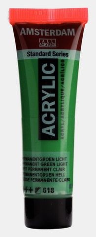 AMSTERDAM STANDARD ACRYLIC 20ML PERM GREEN LIGHT