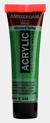AMSTERDAM STANDARD ACRYLIC 20ML PERM GREEN LIGHT
