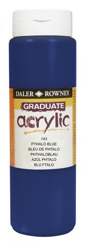 GRADUATE 500ML PHT BLUE