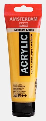 AMSTERDAM ACRYLIC COLOR 120ML AZO YELLOW MEDIUM