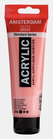 AMSTERDAM ACRYLIC COLOR 120ML VENETIAN ROSE
