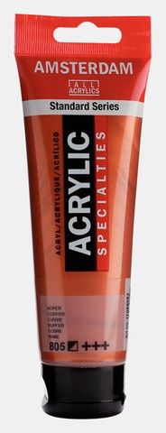 AMSTERDAM ACRYLIC COLOR 120ML METALLIC COPPER