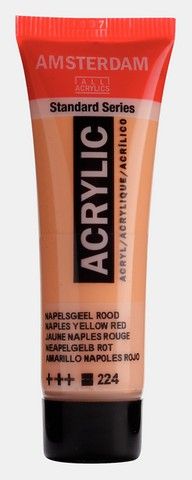 AMSTERDAM STANDARD ACRYLIC 20ML NAPLES YELL RED