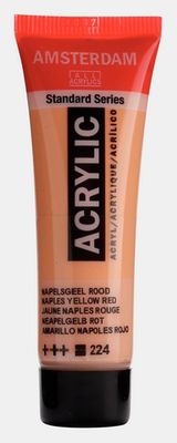 AMSTERDAM STANDARD ACRYLIC 20ML NAPLES YELL RED