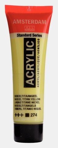 AMSTERDAM STANDARD ACRYLIC 20ML NICKEL TITAN YELLOW