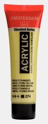 AMSTERDAM STANDARD ACRYLIC 20ML NICKEL TITAN YELLOW