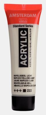AMSTERDAM STANDARD ACRYLIC 20ML NAPLES YELLOW LIGHT