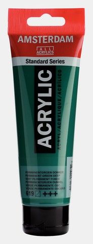 AMSTERDAM ACRYLIC COLOR 120ML PERMANENT GREEN DEEP