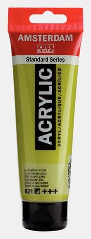 AMSTERDAM ACRYLIC COLOR 120ML OLIVE GREEN LIGHT