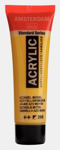AMSTERDAM STANDARD ACRYLIC 20ML AZO YELLOW MEDIUM