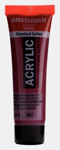 AMSTERDAM STANDARD ACRYLIC 20ML PERM RED VIOLET