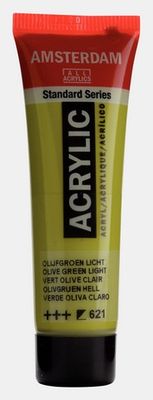 AMSTERDAM STANDARD ACRYLIC 20ML OLIVE GREEN LIGHT