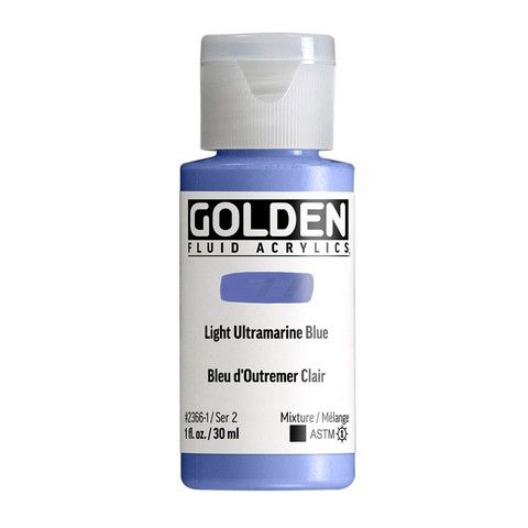 FLUID ACRYLIC 1OZ LIGHT ULTRAMARINE BLUE