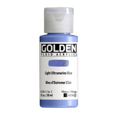 FLUID ACRYLIC 1OZ LIGHT ULTRAMARINE BLUE