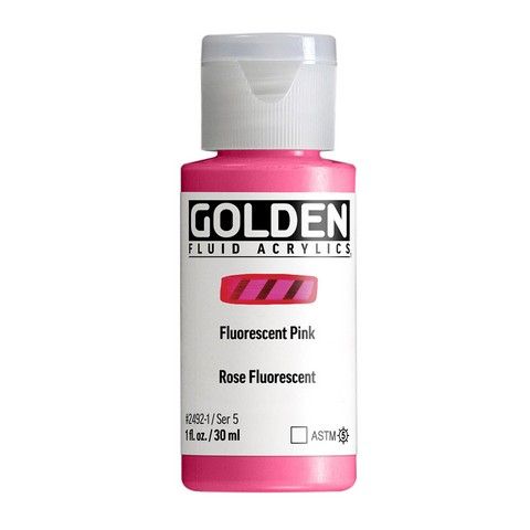 FLUID ACRYLIC 1OZ FLUORESCENT PINK