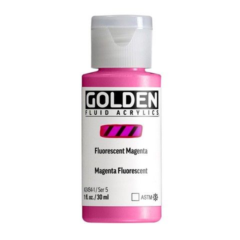 FLUID ACRYLIC 1OZ FLUORESCENT MAGENTA