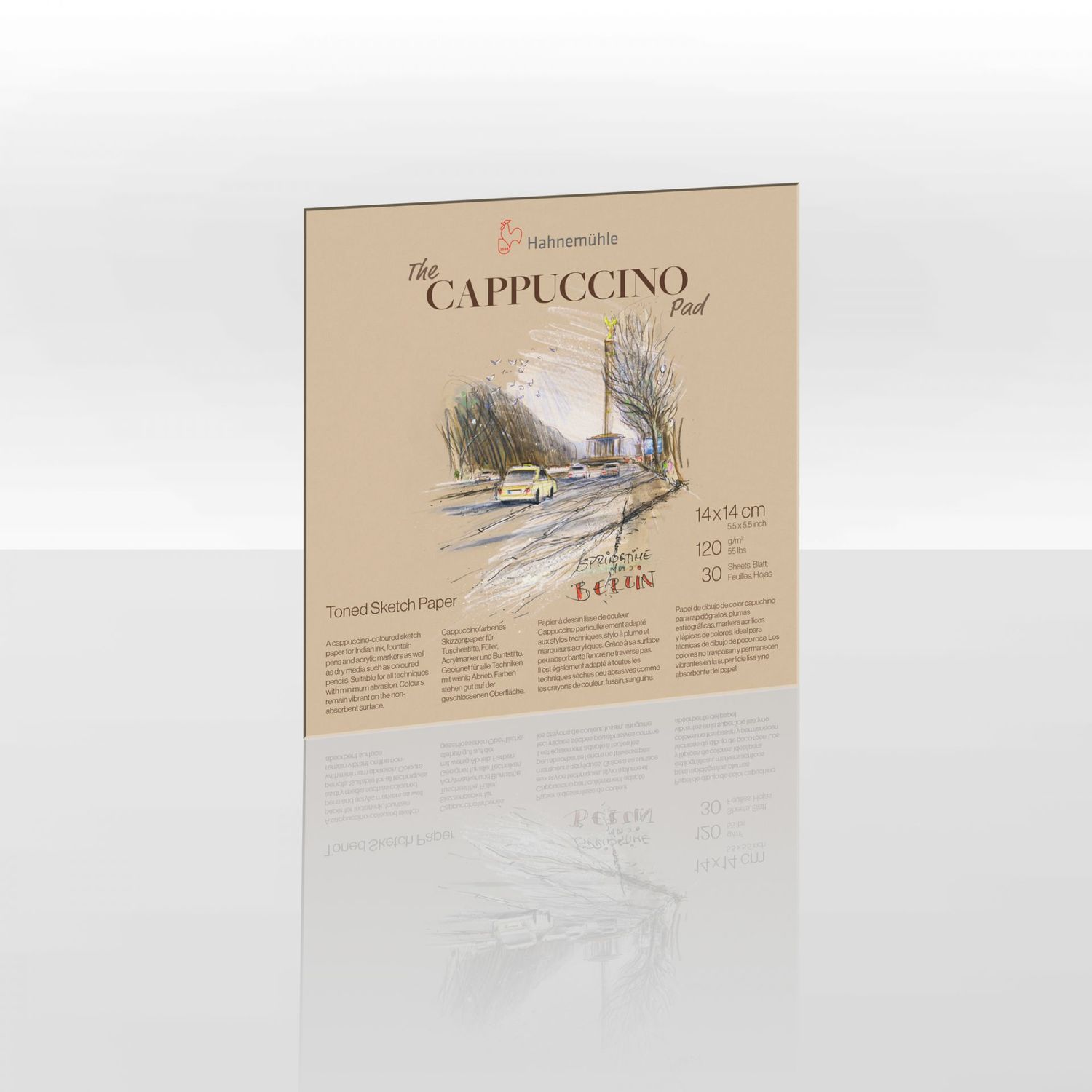 The Cappuccino Pad 120gsm 30 sheets, Size/Weight: 5.51 x 5.51 in, Type: 30 sheet cappuccino coloured pad