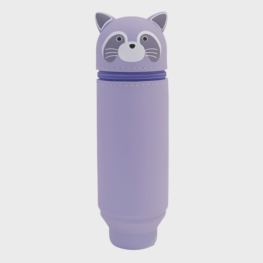 PUNILABO STAND UP PEN CASE PURPLE RACOON