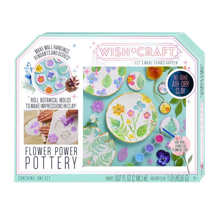 Wish*Craft Flower Power Pottery Kit
