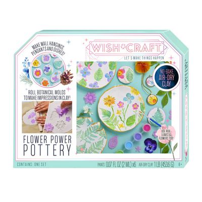 Wish*Craft Flower Power Pottery Kit