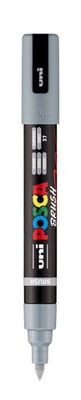 POSCA PC-5BR PAINT MARKER BRUSH TIP GREY