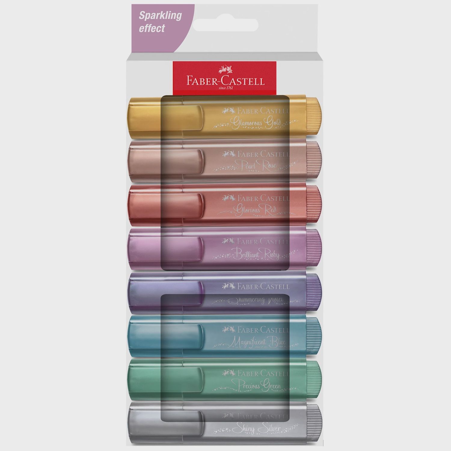 Highlighters, Metallic Colors - Box of 8