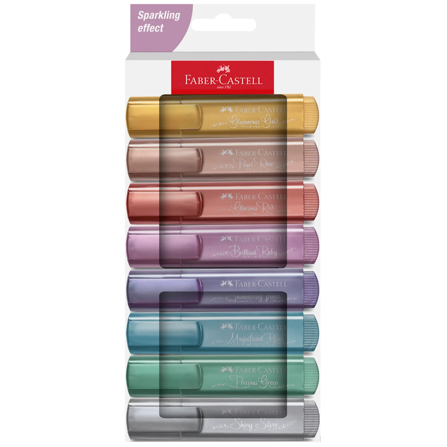 Highlighters, Metallic Colors - Box of 8