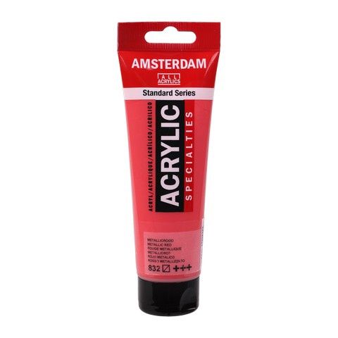 AMSTERDAM ACRYLIC COLOR 120ML METALLIC RED