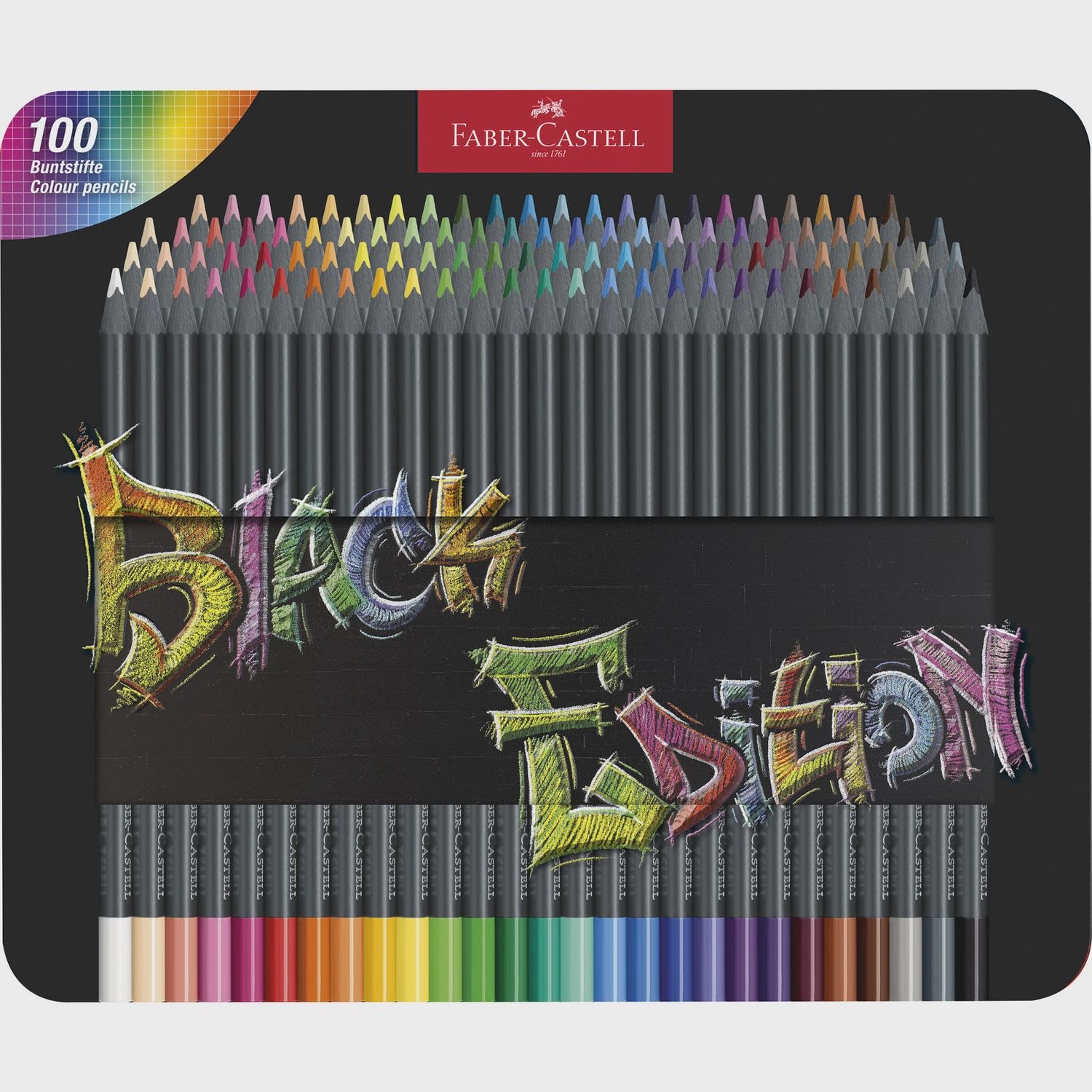 Color Pencils Black Edition 100ct Tin