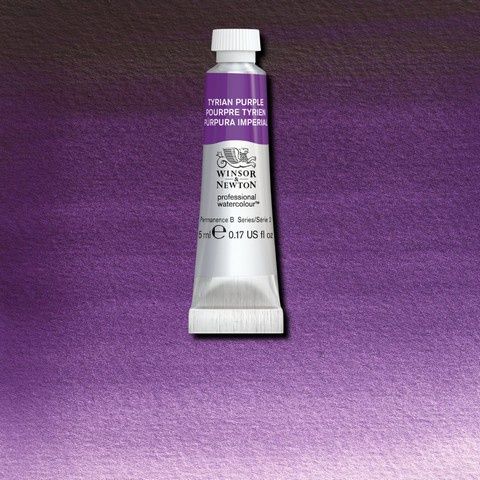 PROFESSIONAL WATERCOLOUR TUBE TYRIAN PURPLE 5ML
