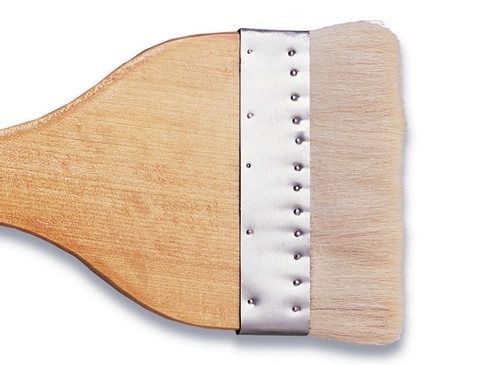 RUSH HAKE WITH METAL FERRULE SHEEP HAIR 4 5/8 WIDE