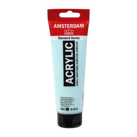 AMSTERDAM ACRYLIC COLOR 120ML TURQUOISE GREEN LT 660